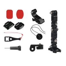 2 Set Cycling Helmet Adhesive Multi-Joint Arm Fixed Mount Set for GoPro Hero11 Black / HERO10 Black / GoPro HERO9 Black / HERO8 Black / HERO7 /6 /5 /5 Session /4 Session /4 /3+ /3 /2 /1, DJI Osmo Action and Other Action Cameras Style 3