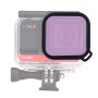 Филтър за цветен обектив за гмуркане на квадратни жилища за Insta360 One R 4K Edition / 1 инчов DIITION (Purple)