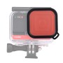 Squêtes de plongée carrée Filtre d'objectif de couleur pour Insta360 One R 4K Edition / 1 pouce (rouge)
