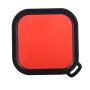 Fyrkantig bostad dykning färglinsfilter för insta360 en r 4k upplaga / 1 tum dition (röd)