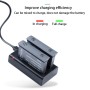 Para Insta360 One X2 USB Dual Batteries Carger con cable USB y luz indicadora LED (negro)