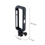 PC Plastic Protective Frame Mount Cage with Tripod Base Adapter for Insta360 One X2(Black)