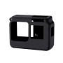 Pro Insta360 jeden R 4k s rámovým šokovým silikonovým ochranným pouzdrem s krytem čočky (černá)