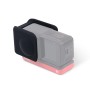 Для Insta360 One R панорамна камера з ударним силіконовим захисним корпусом з кадром з кришкою кришки кришки (чорний)