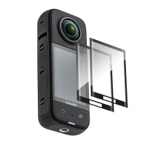 Для Insta360 X3 Startrc 2pcs вигнута HD -загартована скляна плівка (чорна)