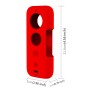 Case de protection en silicone PULUZ avec couverture de lentille pour Insta360 un x (rouge)