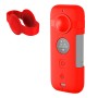 Puluz Silikon -Schutzhülle mit Linsenabdeckung für Insta360 One x (rot)