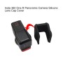 Couverture de lentilles de protection en silicone PULUZ pour Insta360 One R 360 Edition / One RS 360 Edition (noir)