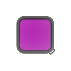 Filtro lente a colori per immersioni per alloggiamento quadrata Puluz per Insta360 One R 4K Edition / 1 pollice Edition (Purple)