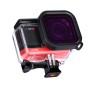 Filtr potápěčského objektivu pro potápění Puluz Square pro Insta360 One R 4K Edition / 1 palcový edice (fialová)