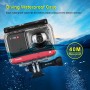 Puluz 40m Unterwassertiefe Tauchkoffer wasserdichtes Kameragehäuse für Insta360 One R Panorama Kamera Edition (transparent)