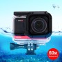 PULUZ 60m Case de buceo de profundidad submarina Cierre de cámara impermeable para Insta360 una edición R 1.0 pulgadas (transparente)