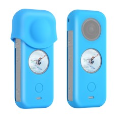 Puluz Case protector de silicona a prueba de polvo de cuerpo completo para Insta360 One X2 (azul)