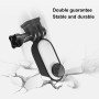 PuLuz plastskyddande rammonteringsbur med stativbasadapter för Insta360 Go 2 (svart)