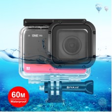 Puluz 60 מ 'עומק מתחת למים מארז מצלמה אטום למים דיור עבור Insta360 Ene Rs 4K מהדורה (שקופה)