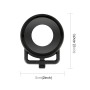 Plastikowa skrzynia ramy Puluz z osłoną obiektywu dla Insta360 One RS 360 Edition (czarny)