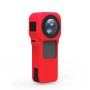 Puluz有机硅保护外壳，带有Insta360的镜头盖1英寸360版（红色）