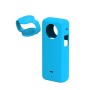Per Insta360 X3 Case di protezione del silicone Puluz con copertura dell'obiettivo (blu)