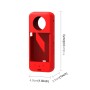 Dla insta360 x3 silikonowy obudowa silikonowa z osłoną soczewki (czerwony)