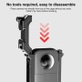 Insta360 X3 Puluz Metal Protective Cage Rig házkerethez, bővítse a hideg cipő alapot és az állvány adapterét (fekete)