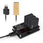 מטען סוללות משולש של מיקרו USB עבור Insta360 One x מצלמה פנורמית (תקע אמריקאי)