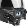Kerékpáros sisak ragasztó, többszörös kar rögzített tartó szett j-hook csat tartóval és csavarral a dji osmo akcióhoz, GoPro Hero10 fekete /9 fekete /hero8 fekete /7/6/5 /5 munkamenet /4 /3+ /3+ / 3/2/1, xiaoyi és egyéb akció kamerák