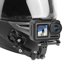 Kerékpáros sisak ragasztó, többszörös kar rögzített tartó szett j-hook csat tartóval és adapterrel és csavarral a dji osmo akcióhoz, GoPro Hero10 Black /9 Black /Hero8 Black /7/6/5 /5 munkamenet /4/3 /3 + /3/2/1, xiaoyi és egyéb akció kamerák