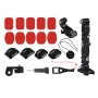 Cykelhjälmlim Lime Multi-Joint Arm Fixed Mount Set med J-Hook Buckle Mount & Adapter & Screw for DJI Osmo Action, GoPro Hero10 Black /9 Black /Hero8 Black /7/6/5/5 Session /4 Session /4/3 + /3/2/1, xiaoyi och andra actionkameror