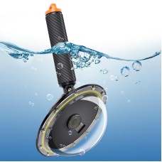 RUIGPRO Pływający ręczny uchwyt Dome Port Podwodna kamera nurkowania soczewki przezroczystą osłonę DJI OSMO