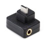3.5 מ"מ + USB-C / Type-C ל- USB-C / Type-C MIC MET METR MICROPHONE MICROPONE טעינה מתאם מחבר שמע לפעולה של DJI OSMO