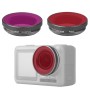 2 I 1 Sunnylife OA-FI180 Lens Red + Purple Diving Filter för DJI Osmo Action