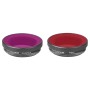 2 в 1 SunnyLife OA-FI180 Об'єктив Червоний + Фіолетовий дайвінг фільтр для DJI OSMO