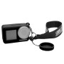 Cap lente Startrc + Case di silicone + cinturino a mano per DJI Osmo Action (Black)
