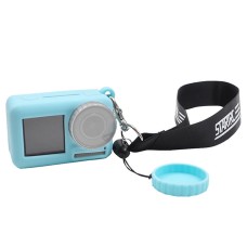 Startrc Lens Cap + Silicone Case + Handrem för DJI Osmo Action (Blue)