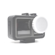 Tapa de lente de silicona dedicada para DJI Osmo Action (White)