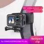 Ruigpro 360 градусово въртене раница REC-MONTS Клип скоба с винт за GoPro Hero9 Black /Hero8 Black /7/6/5/5 Session /4 Session /4/3+ /3/2/1, DJI Osmo Action, Xiaoyi и Други екшън камери (черни)