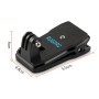 Ruigpro 360 градусів обертання рюкзака Rec-mounts Clamp Mount + телефонний затискач для GoPro Hero9 Black /Hero8 Black /7/6/5/5 сеансу /4 сеанси /4 /3 + /3/2/1, DJI Osmo Action, xiaoyi та інші камери дій (чорний)