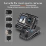 RUIGPRO 360 Degree Rotation Backpack Rec-Mounts Clip Clamp Mount + Phone Clamp for GoPro HERO9 Black / HERO8 Black /7 /6 /5 /5 Session /4 Session /4 /3+ /3 /2 /1, DJI Osmo Action, Xiaoyi and Other Action Cameras(Black)