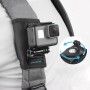 RuigPro Hook and Loop Fastener Backpack Rec-Sottosimilo Clip Flamp With Vite per GoPro Hero9 Black /Hero8 Black /7/6/5/5 Sessione /4 Sessione /4/3+ /3/2/1, Dji Osmo Action, Xiaoyi e altre fotocamere d'azione (nero)