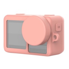 带有镜头盖和挂绳的硅胶保护箱DJI OSMO动作（粉红色）