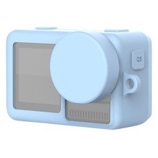 Защитен калъф със силиконов с покритие на обектива и ремъци за действие на DJI Osmo (Sky Blue)