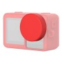 Cubierta de lente protectora de silicona para DJI Osmo Action (rojo)