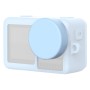 Cubierta de lente protectora de silicona para DJI Osmo Action (azul cielo)