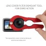 SunnyLife OA-T9226 sukeldumisfiltri eemaldamise tööriista mutrivõtme viisard DJI Osmo Action jaoks (punane)