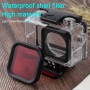 For DJI Osmo Action Underwater Waterproof Housing Diving Case Kits with Pink / Red / Purple Lens Filter