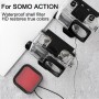 Pour DJI Osmo Action sous-marine des kits de boîtier de plongée imperméable avec filtre à objectif rose / rouge / violet
