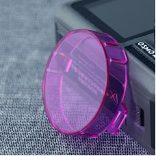 Filtro lente a colori a forma rotonda a scatto per DJI Osmo Action (Purple)