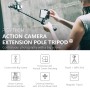 PGYTECH P-GM-118 Integrated Tripod Selfie Stick for DJI Osmo Action/Pocket(Black)