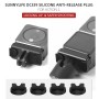 Sunnylife DC339 4 PCS Silicone Anti-Release Plug för DJI Action 2 (Black)