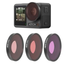 JSR Diving Red / Pink / Purple Color Lens Filter для DJI Osmo Action 3 / GoPro Hero11 Black / Hero10 Black / Hero9 Black